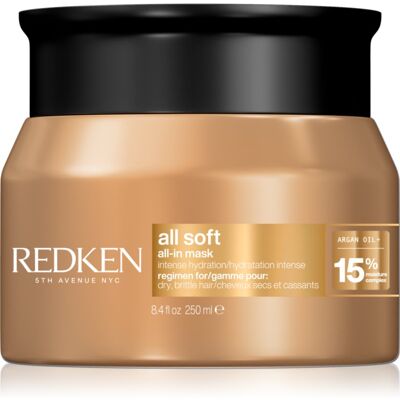 Redken All Soft mască de hidratare profundă pentru par uscat 250 ml Redken All Soft mască de hidratare profundă pentru par uscat 250 ml