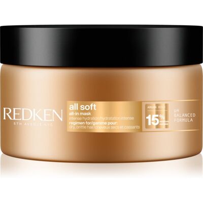 Redken All Soft mască de hidratare profundă pentru par uscat 100 ml Redken All Soft mască de hidratare profundă pentru par uscat 100 ml