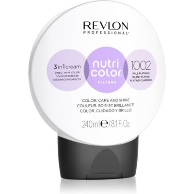 Revlon Professional Nutri Color Filters Metal-Ice masca tonifianta si hranitoare pentru uz profesonial 1002 240 ml Revlon Professional Nutri Color Filters Metal-Ice masca tonifianta si hranitoare pentru uz profesonial 1002 240 ml