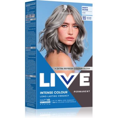 Schwarzkopf LIVE Intense Colour Culoare permanenta pentru par culoare U72 Dusty Silver 1 buc Schwarzkopf LIVE Intense Colour Culoare permanenta pentru par culoare U72 Dusty Silver 1 buc