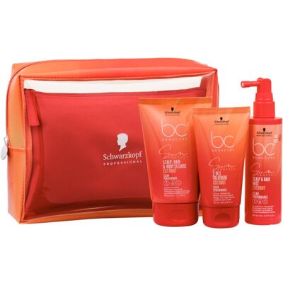 Schwarzkopf Professional BC Bonacure Sun Protect Sun Bag Seturi pentru voiaj pentru par expus la soare 1 buc Schwarzkopf Professional BC Bonacure Sun Protect Sun Bag Seturi pentru voiaj pentru par expus la soare 1 buc