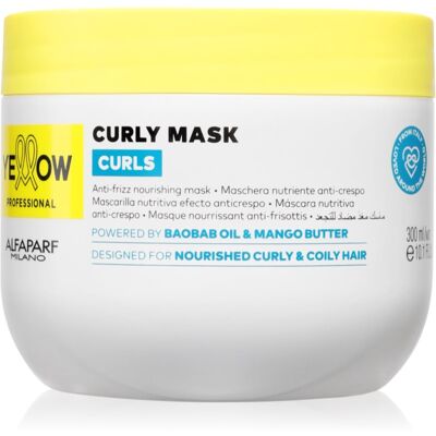 Yellow Professional Curls Curly Mask masca pentru par ondulat si cret 300 ml Yellow Professional Curls Curly Mask masca pentru par ondulat si cret 300 ml