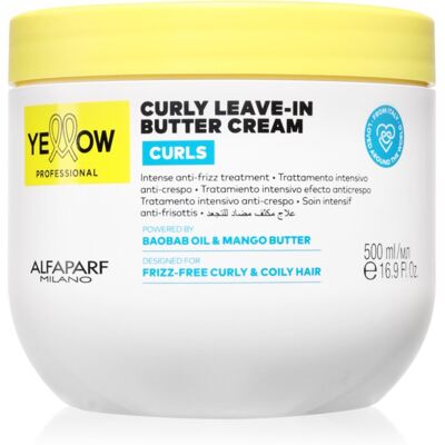 Yellow Professional Curls Curly Leave-in Cream crema leave-in pentru păr creț 500 ml Yellow Professional Curls Curly Leave-in Cream crema leave-in pentru păr creț 500 ml