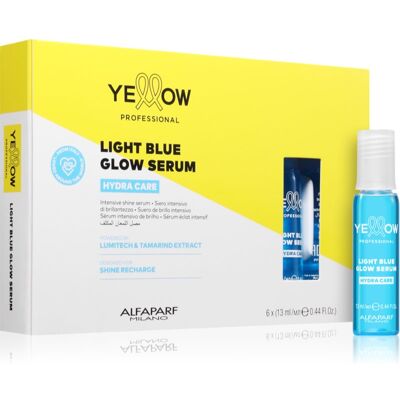 Yellow Professional Hydra Care Light Blue Serum ser cu efect iluminator pentru toate tipurile de păr 6x13 ml Yellow Professional Hydra Care Light Blue Serum ser cu efect iluminator pentru toate tipurile de păr 6x13 ml