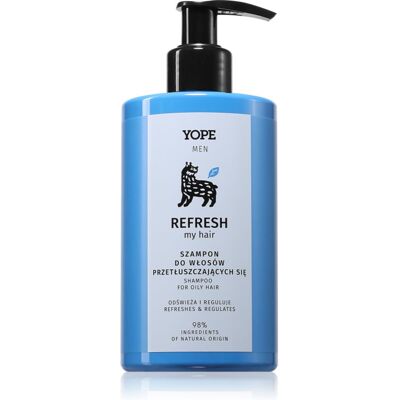 Yope Men Refresh My Hair șampon pentru păr gras pentru barbati 300 ml Yope Men Refresh My Hair șampon pentru păr gras pentru barbati 300 ml