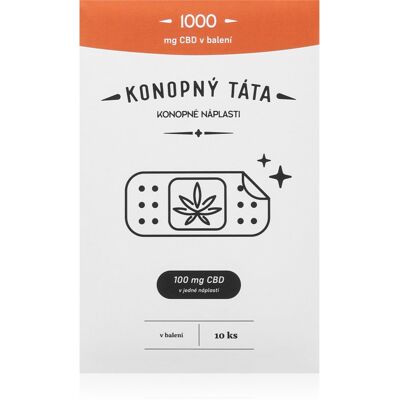 Konopný táta Patches 1000 mg CBD plasture termic cu CBD 10 buc Konopný táta Patches 1000 mg CBD plasture termic cu CBD 10 buc