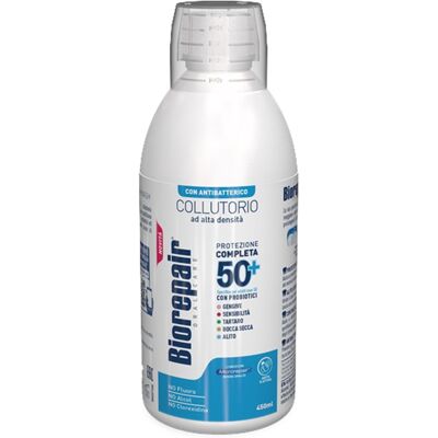 Biorepair Complete Protection 50+ apă de gură cu efect antibacterian 450 ml Biorepair Complete Protection 50+ apă de gură cu efect antibacterian 450 ml