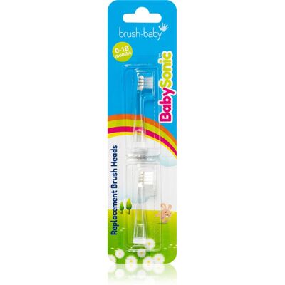 Brush Baby BabySonic capete de schimb pentru periuta de dinti 0-18 months 2 buc Brush Baby BabySonic capete de schimb pentru periuta de dinti 0-18 months 2 buc