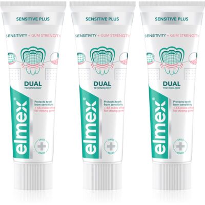 Elmex Sensitive Professional Repair & Prevent pastă de dinți pentru dinti sensibili 3x75 ml Elmex Sensitive Professional Repair & Prevent pastă de dinți pentru dinti sensibili 3x75 ml