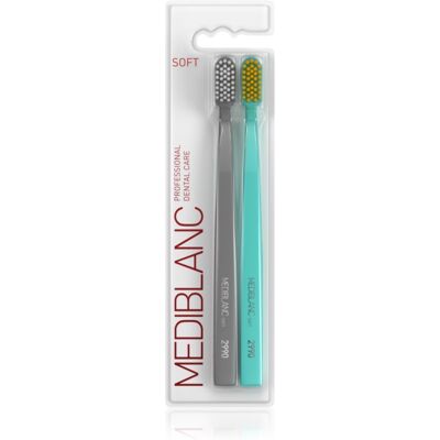 Periuță de dinți Mediblanc 2990 Soft - Moale, Gri, Albastru - Unisex Periuță de dinți Mediblanc 2990 Soft - Moale, Gri, Albastru - Unisex