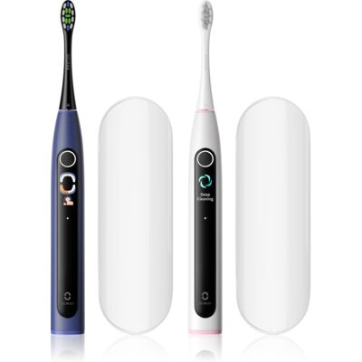 Oclean X Lite Set Duo pack periuta de dinti cu ultrasunete pachet duo cu trusă de călătorie Dark Blue+Grey Oclean X Lite Set Duo pack periuta de dinti cu ultrasunete pachet duo cu trusă de călătorie Dark Blue+Grey