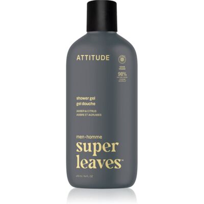 Attitude Super Leaves Men Shower Gel gel de duș pentru barbati Amber & Citrus 415 ml Attitude Super Leaves Men Shower Gel gel de duș pentru barbati Amber & Citrus 415 ml