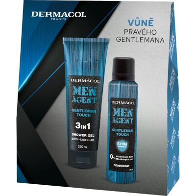 Dermacol Men Agent Gentleman Touch set cadou pentru corp pentru bărbați Dermacol Men Agent Gentleman Touch set cadou pentru corp pentru bărbați