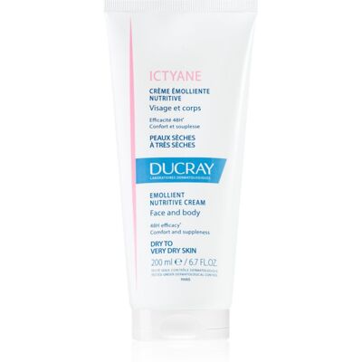 Crema Emoliente Nutritiva Ducray Ictyane - Față & Corp - 200ml Crema Emoliente Nutritiva Ducray Ictyane - Față & Corp - 200ml