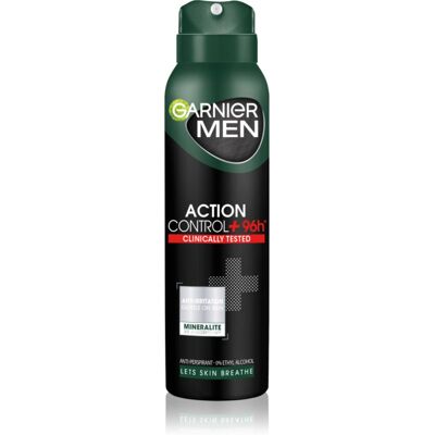 Garnier Men Action Control+ Spray Antiperspirant Testat Clinic - Spray Antiperspirant Garnier Men Action Control+ Spray Antiperspirant Testat Clinic - Spray Antiperspirant