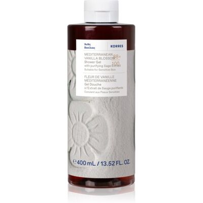 Korres Mediterranean Vanilla Blossom Gel de duș energizant 400 ml Korres Mediterranean Vanilla Blossom Gel de duș energizant 400 ml