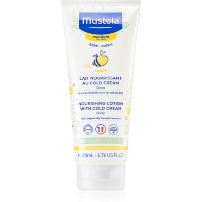 Mustela Bébé Nourishing Lotion Wih Cold Cream loțiune de corp hidratantă contine emulsie Cold cream 200 ml Mustela Bébé Nourishing Lotion Wih Cold Cream loțiune de corp hidratantă contine emulsie Cold cream 200 ml
