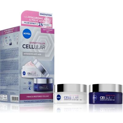 Nivea Hyaluron Cellular Filler SPF15 - Set de îngrijire pentru pielea matură Nivea Hyaluron Cellular Filler SPF15 - Set de îngrijire pentru pielea matură