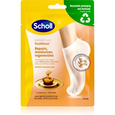 Scholl Pedimask™ Manuka Honey mască hrănitoare profundă pentru picioare 1 pereche Scholl Pedimask™ Manuka Honey mască hrănitoare profundă pentru picioare 1 pereche