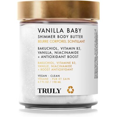 Truly Vanilla Baby unt de corp intens hidratant stralucire de perla 198 ml Truly Vanilla Baby unt de corp intens hidratant stralucire de perla 198 ml