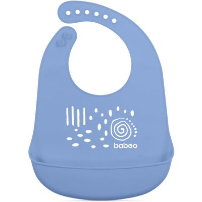 Baboo Silicone Bib bavețică Blue Haze, 4m+ 1 buc Baboo Silicone Bib bavețică Blue Haze, 4m+ 1 buc