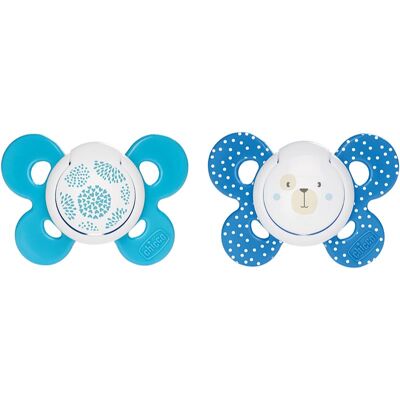 Chicco Physio Comfort 6-16m Suzetă - Boy-Dots/Urs Chicco Physio Comfort 6-16m Suzetă - Boy-Dots/Urs