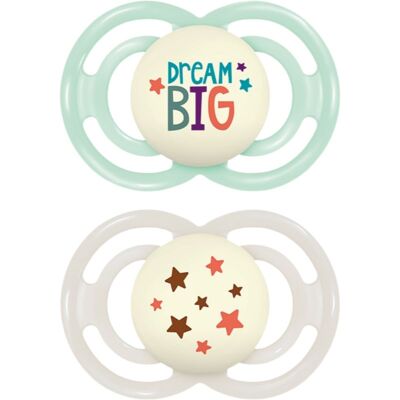 MAM Perfect Night 16+ months suzetă Mint/ Grey 2 buc MAM Perfect Night 16+ months suzetă Mint/ Grey 2 buc