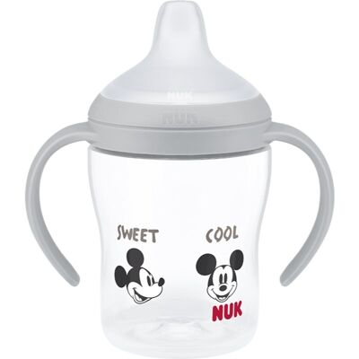 NUK Perfect Match Disney cană pentru antrenament cu mânere Mickey 6m+ 1 buc NUK Perfect Match Disney cană pentru antrenament cu mânere Mickey 6m+ 1 buc