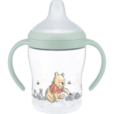 NUK Perfect Match Disney cană pentru antrenament cu mânere Winnie the Pooh 6m+ 1 buc NUK Perfect Match Disney cană pentru antrenament cu mânere Winnie the Pooh 6m+ 1 buc
