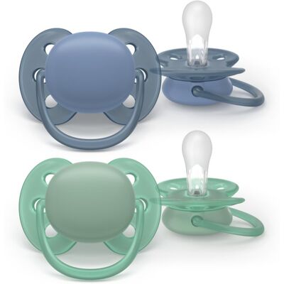 Philips Avent Ultrasoft SCF091/42 6-18 m suzetă Boy 2 buc Philips Avent Ultrasoft SCF091/42 6-18 m suzetă Boy 2 buc