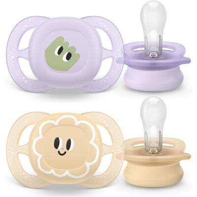 Philips Avent Ultrastart SCF075/13 0-2 m suzetă Girl 2 buc Philips Avent Ultrastart SCF075/13 0-2 m suzetă Girl 2 buc