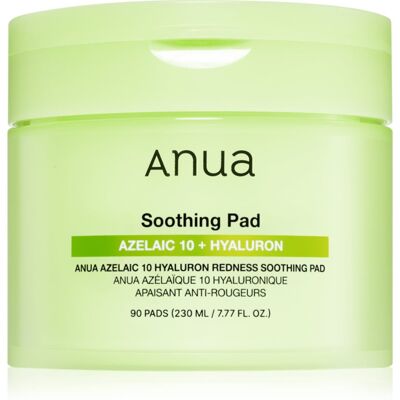 Anua Azelaic Acid 10 Hyaluron Redness Soothing Pad dischete calmante împotriva roșeții tenului 90 buc Anua Azelaic Acid 10 Hyaluron Redness Soothing Pad dischete calmante împotriva roșeții tenului 90 buc