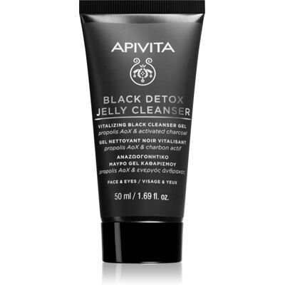 Apivita Cleansing Black Detox Jelly Cleanser gel de curățare cu cărbune activ 50 ml Apivita Cleansing Black Detox Jelly Cleanser gel de curățare cu cărbune activ 50 ml