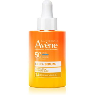Avène Sun Ultra Serum Activates Glow ser protector pentru o piele mai luminoasa SPF 50+ 30 ml Avène Sun Ultra Serum Activates Glow ser protector pentru o piele mai luminoasa SPF 50+ 30 ml