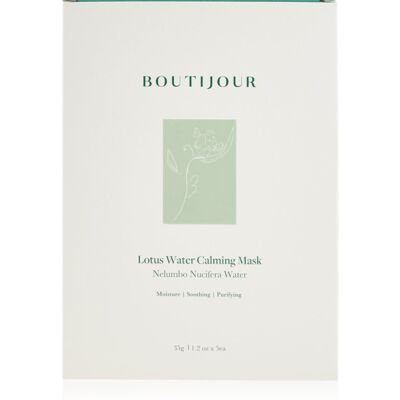 BOUTIJOUR Lotus Water Calming Mask mască textilă calmantă nutritie si hidratare 5x33 g BOUTIJOUR Lotus Water Calming Mask mască textilă calmantă nutritie si hidratare 5x33 g