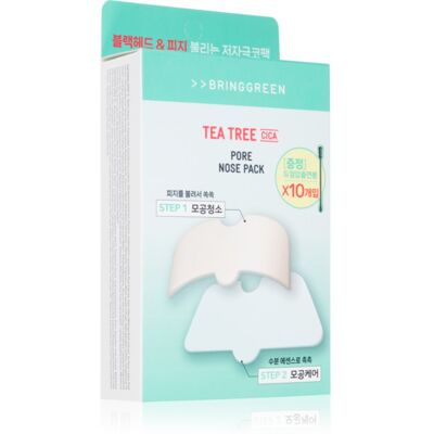 BRINGGREEN Tea Tree Cica Pore Nose Strip plasturi pentru piele problematică pentru nas 5 buc BRINGGREEN Tea Tree Cica Pore Nose Strip plasturi pentru piele problematică pentru nas 5 buc