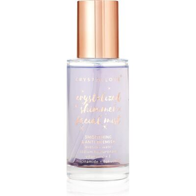 Crystallove Amethyst Shimmer Facial Mist lotiune pentru fata pentru netezirea pielii 100 ml Crystallove Amethyst Shimmer Facial Mist lotiune pentru fata pentru netezirea pielii 100 ml