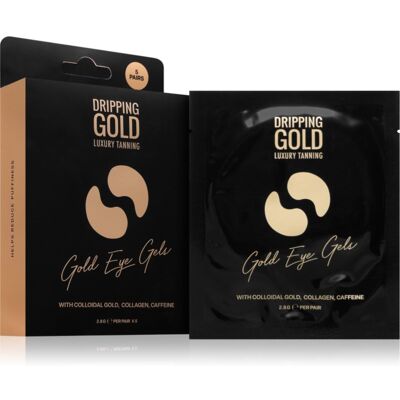 Dripping Gold Luxury Tanning Eye Gels tampoane cu gel împotriva ridurilor de sub ochi cu efect de hidratare 5 buc Dripping Gold Luxury Tanning Eye Gels tampoane cu gel împotriva ridurilor de sub ochi cu efect de hidratare 5 buc