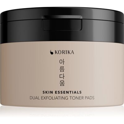 KORIKA Skin Essentials Dual Exfoliating Toner Pads dischete exfoliante duble 20 buc KORIKA Skin Essentials Dual Exfoliating Toner Pads dischete exfoliante duble 20 buc