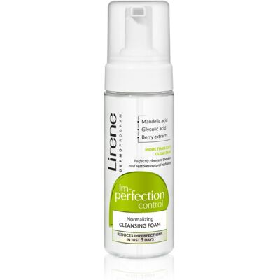 Lirene Imperfection Control Cleansing Foam spuma de curatat pentru ten gras si problematic 150 ml Lirene Imperfection Control Cleansing Foam spuma de curatat pentru ten gras si problematic 150 ml