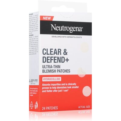 Neutrogena Clear & Defend+ plasturi pentru piele problematică 24 buc Neutrogena Clear & Defend+ plasturi pentru piele problematică 24 buc