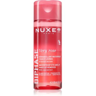 Nuxe Very Rose două faze pentru îndepărtarea machiajului de pe ochi și buze 100 ml Nuxe Very Rose două faze pentru îndepărtarea machiajului de pe ochi și buze 100 ml