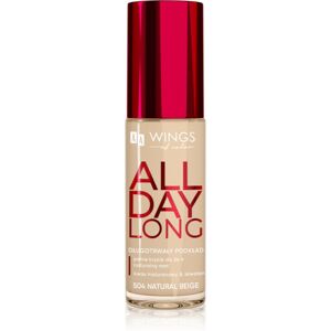 AA Wings of Color All Day Long Long Lasting Foundation machiaj persistent culoare 504 Natural Beige 30 ml AA Wings of Color All Day Long Long Lasting Foundation machiaj persistent culoare 504 Natural Beige 30 ml