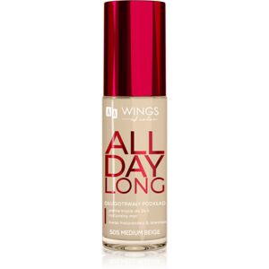 AA Wings of Color All Day Long Long Lasting Foundation machiaj persistent culoare 505 Medium Beige 30 ml AA Wings of Color All Day Long Long Lasting Foundation machiaj persistent culoare 505 Medium Beige 30 ml