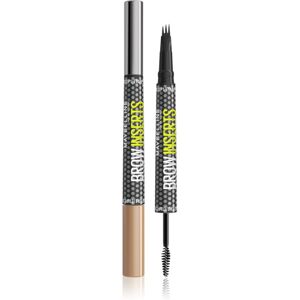 MAYBELLINE NEW YORK Brow Inserts creion pentru sprancene perie 2 in 1 culoare 01 Blonde 1.25 ml MAYBELLINE NEW YORK Brow Inserts creion pentru sprancene perie 2 in 1 culoare 01 Blonde 1.25 ml