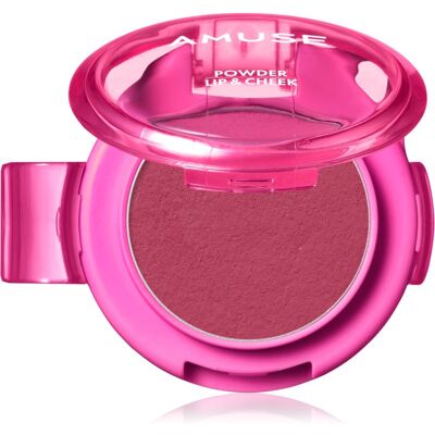 AMUSE Powder Lip & Cheek pudra cremoasa buze si obraz culoare 12 Berrish 4 g AMUSE Powder Lip & Cheek pudra cremoasa buze si obraz culoare 12 Berrish 4 g
