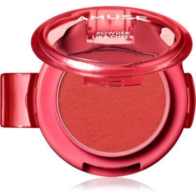 AMUSE Powder Lip & Cheek pudra cremoasa buze si obraz culoare 12 Berryish 4 g AMUSE Powder Lip & Cheek pudra cremoasa buze si obraz culoare 12 Berryish 4 g