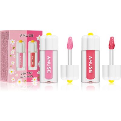 AMUSE Dew Tint Mini Duo set de luciu de buze hidratant culoare Cool Tone 2x1.5 g AMUSE Dew Tint Mini Duo set de luciu de buze hidratant culoare Cool Tone 2x1.5 g