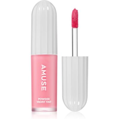 AMUSE Powder Velvet Tint Ruj de buze lichid, de lunga durata cu efect matifiant culoare 01 Rare Peach 3.3 g AMUSE Powder Velvet Tint Ruj de buze lichid, de lunga durata cu efect matifiant culoare 01 Rare Peach 3.3 g