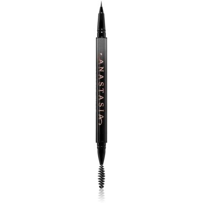 Anastasia Beverly Hills MicroStroke Brow Pen creion pentru sprancene cu pensula culoare Soft Brown 0.5 ml Anastasia Beverly Hills MicroStroke Brow Pen creion pentru sprancene cu pensula culoare Soft Brown 0.5 ml